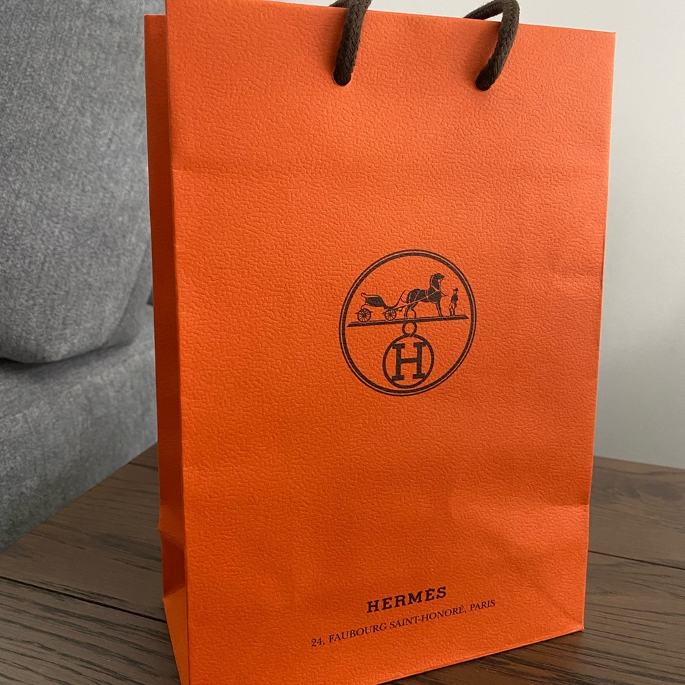 Original Hermes small accessories shopping bag